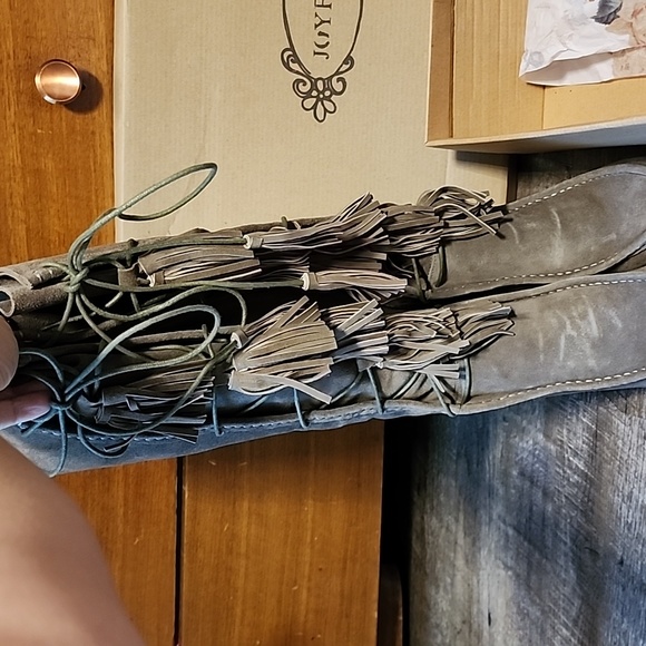 Joyfolie Shoes - Joy Folie boots, grey, sz 9